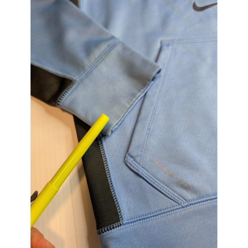 Nike UNC Tar Heels Therma-FIT Hoodie Mens Small Carolina Blue Pullover NC Logo - Picture 7 of 11